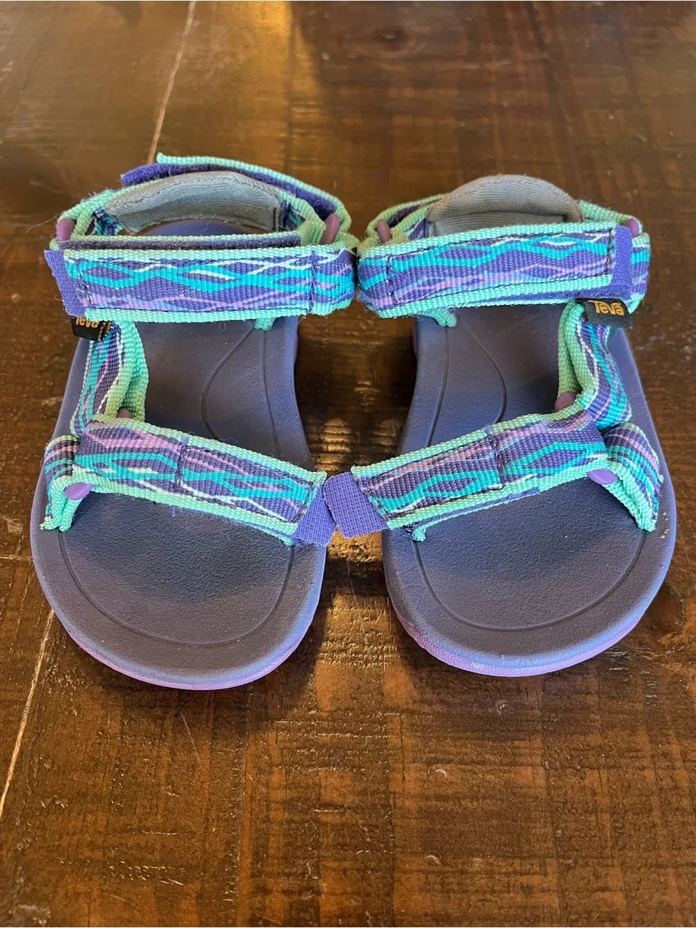 Teva Kids Purple, Teal & Aqua Strappy Sandals - Baby size 4